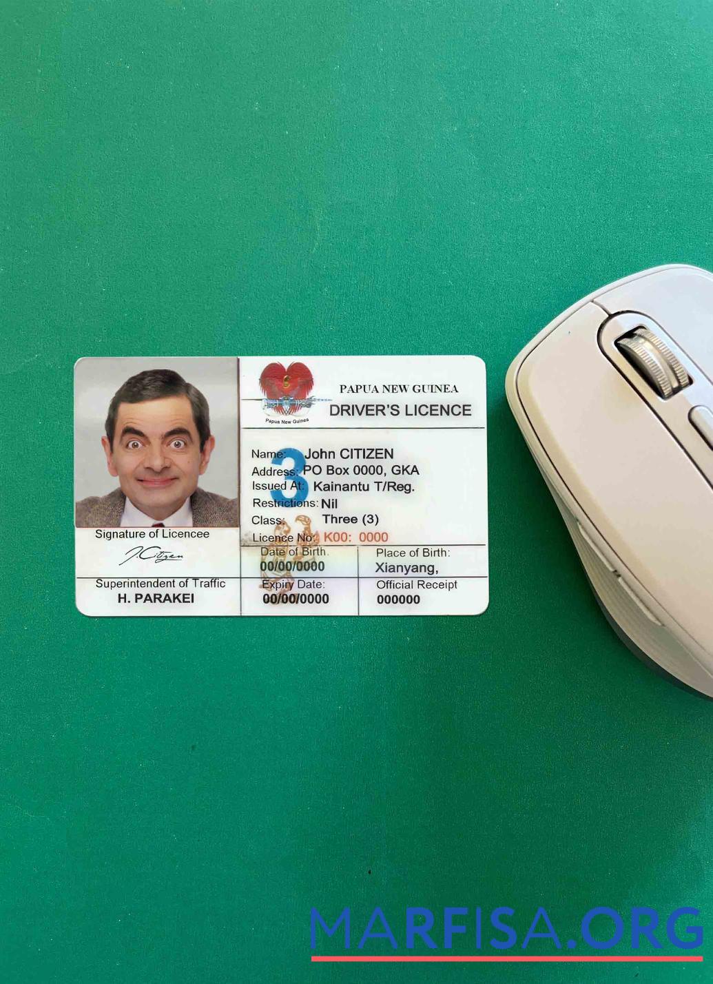 Printable Papua New Guinea DL photolook real example